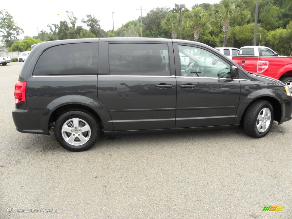 2012 Grand Caravan Crew - Dark Charcoal Pearl / Black/Light Graystone photo #11