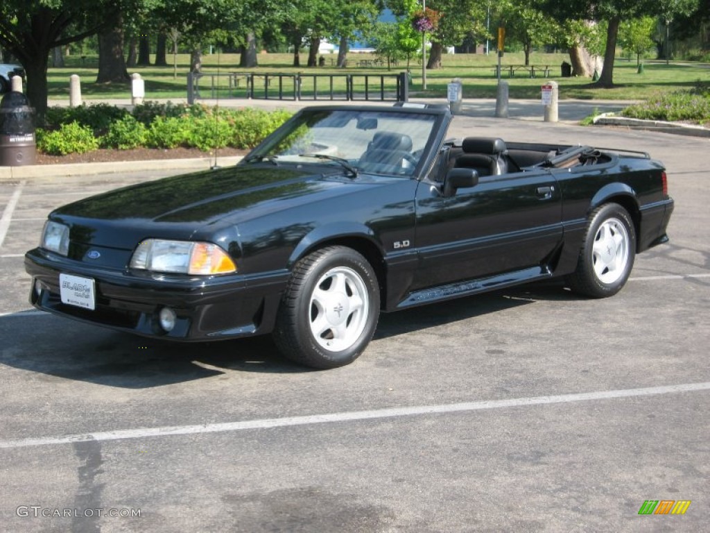 Black 1992 Ford Mustang GT Convertible Exterior Photo #68693830