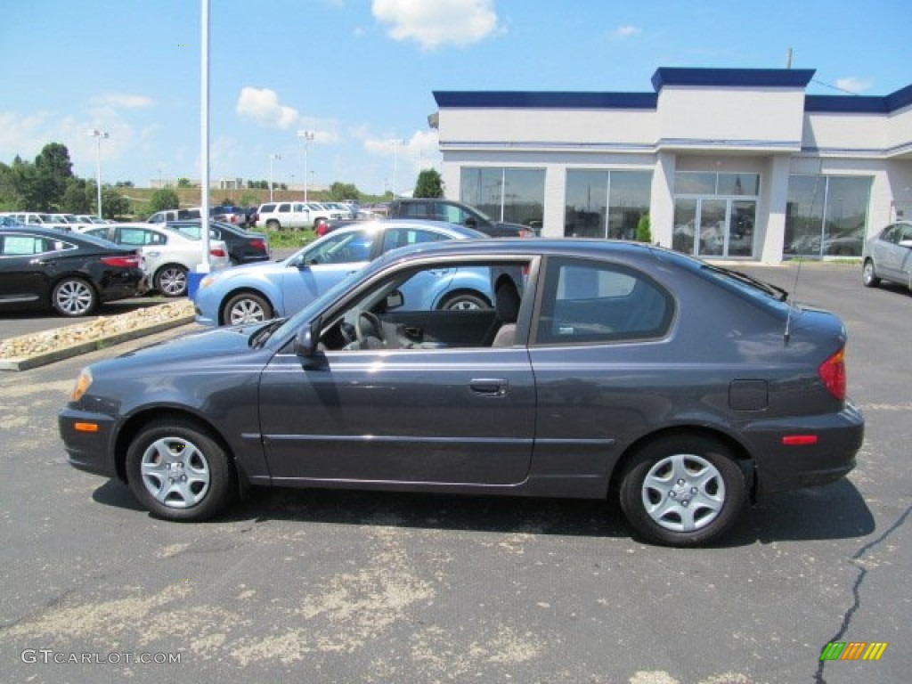 Stormy Gray 2005 Hyundai Accent GLS Coupe Exterior Photo #68695633