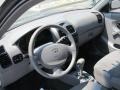 2005 Hyundai Accent Gray Interior Dashboard Photo
