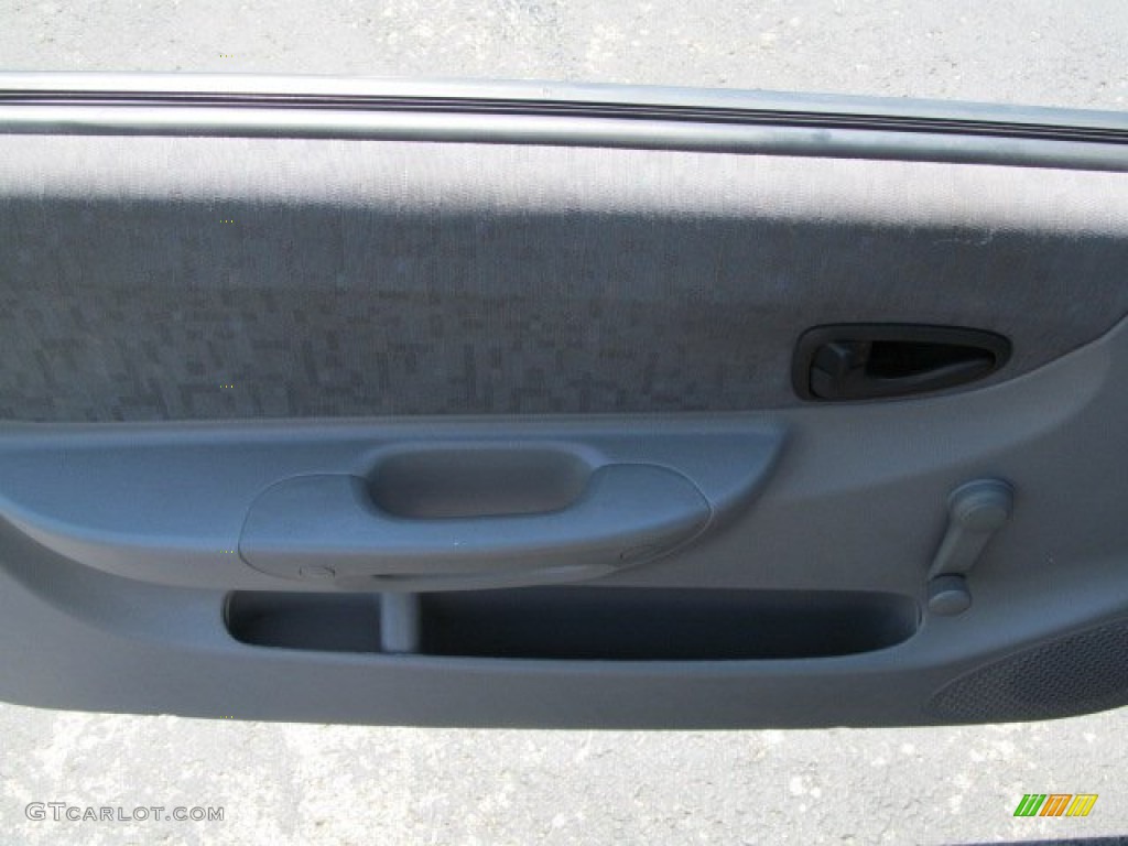 2005 Accent GLS Coupe - Stormy Gray / Gray photo #13