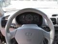 2005 Hyundai Accent Gray Interior Steering Wheel Photo