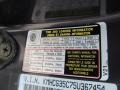 Info Tag of 2005 Accent GLS Coupe