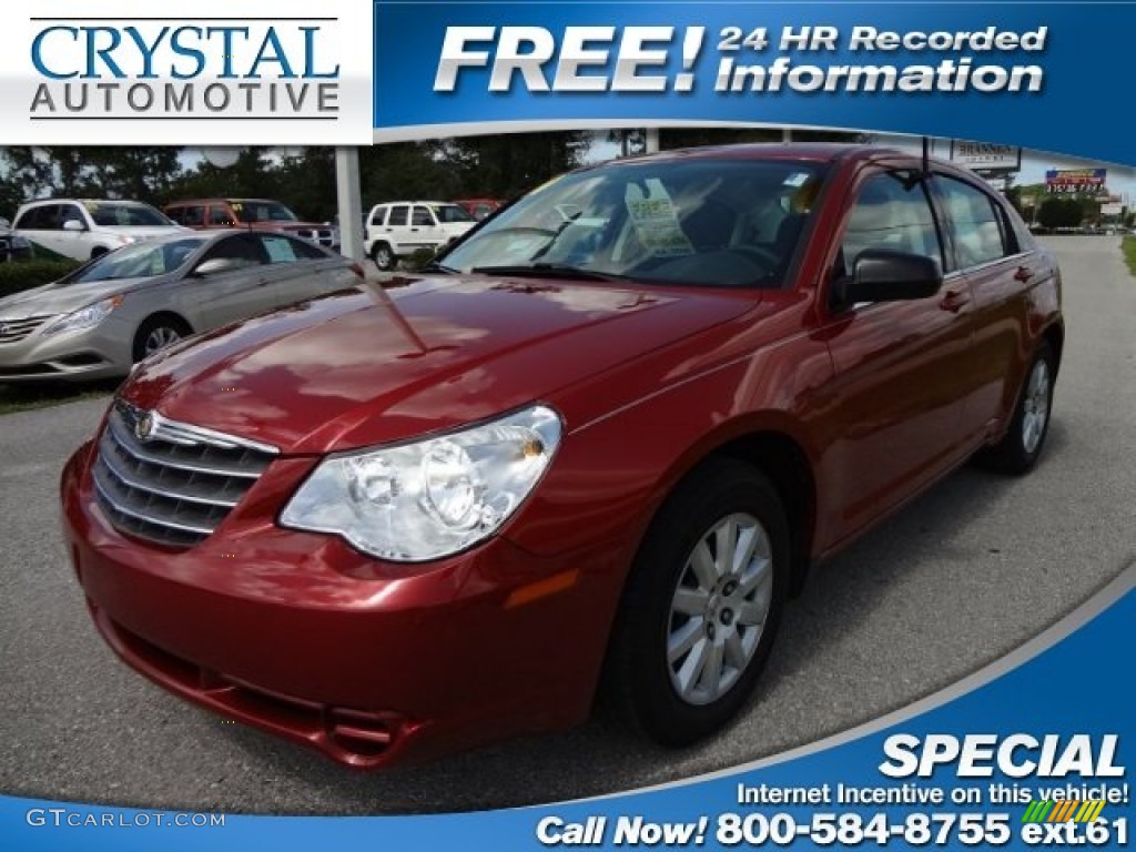 2010 Sebring Touring Sedan - Inferno Red Crystal Pearl / Dark Slate Gray photo #1