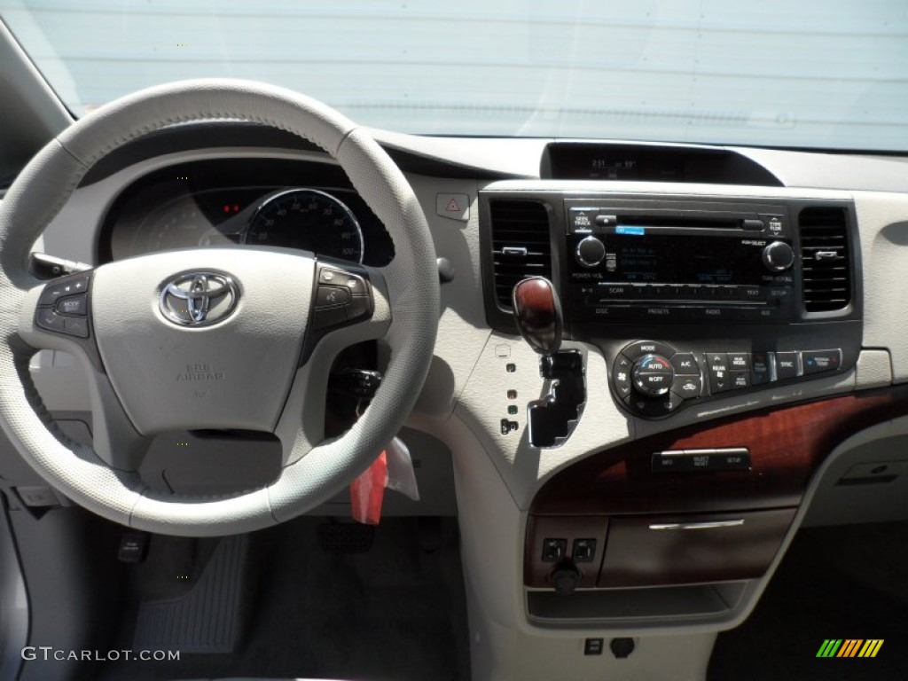 2012 Sienna XLE - Silver Sky Metallic / Light Gray photo #26