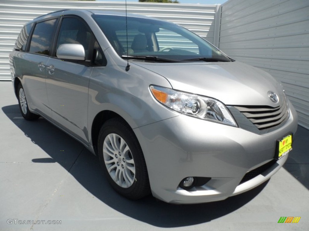 2012 Sienna XLE - Silver Sky Metallic / Light Gray photo #1