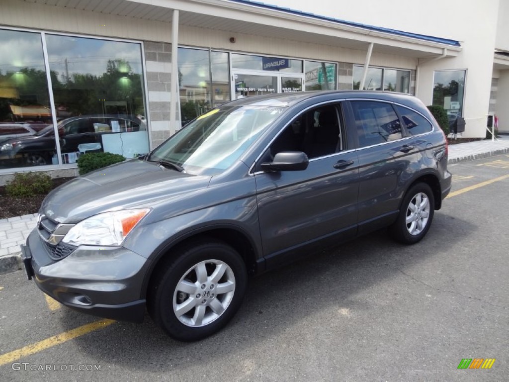2011 CR-V SE 4WD - Opal Sage Metallic / Gray photo #2