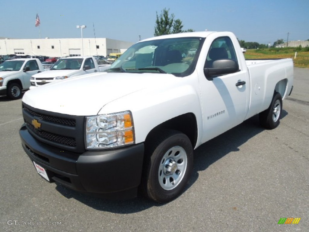 2013 Silverado 1500 Work Truck Regular Cab - Summit White / Dark Titanium photo #1