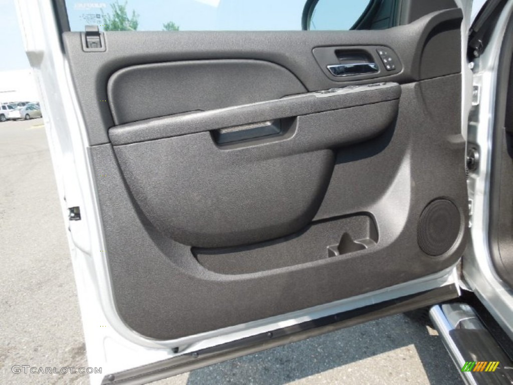 2013 Chevrolet Silverado 1500 LTZ Crew Cab 4x4 Ebony Door Panel Photo #68701756