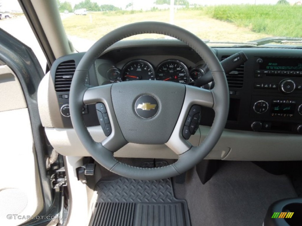 2012 Silverado 1500 LT Crew Cab - Blue Granite Metallic / Light Titanium/Dark Titanium photo #13