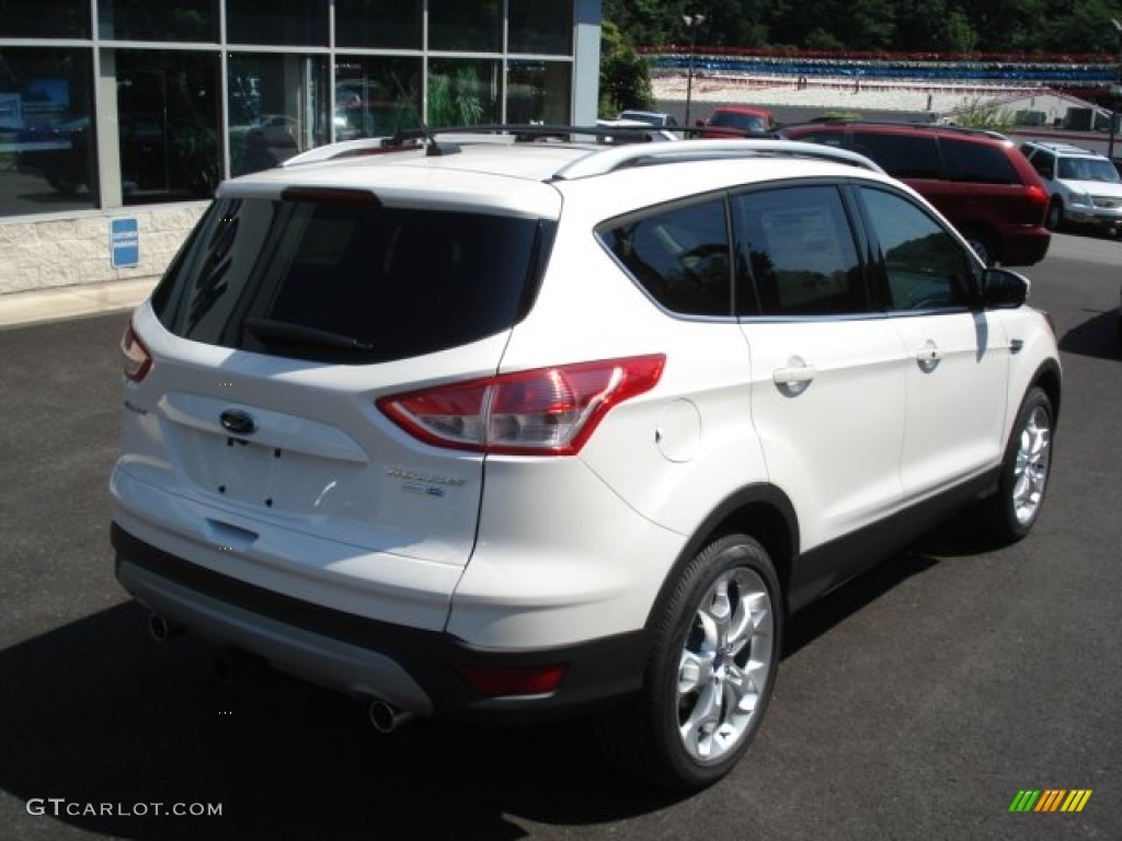 2013 Escape Titanium 2.0L EcoBoost 4WD - White Platinum Metallic Tri-Coat / Charcoal Black photo #8