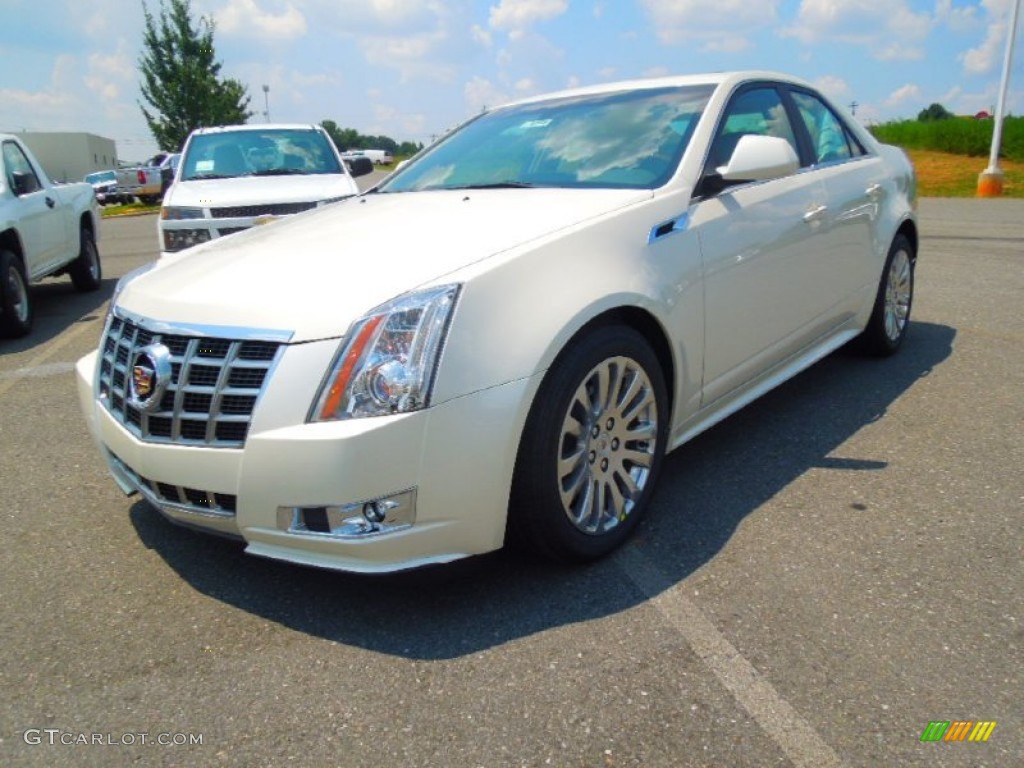 2013 CTS 3.6 Sedan - White Diamond Tricoat / Cashmere/Ebony photo #1