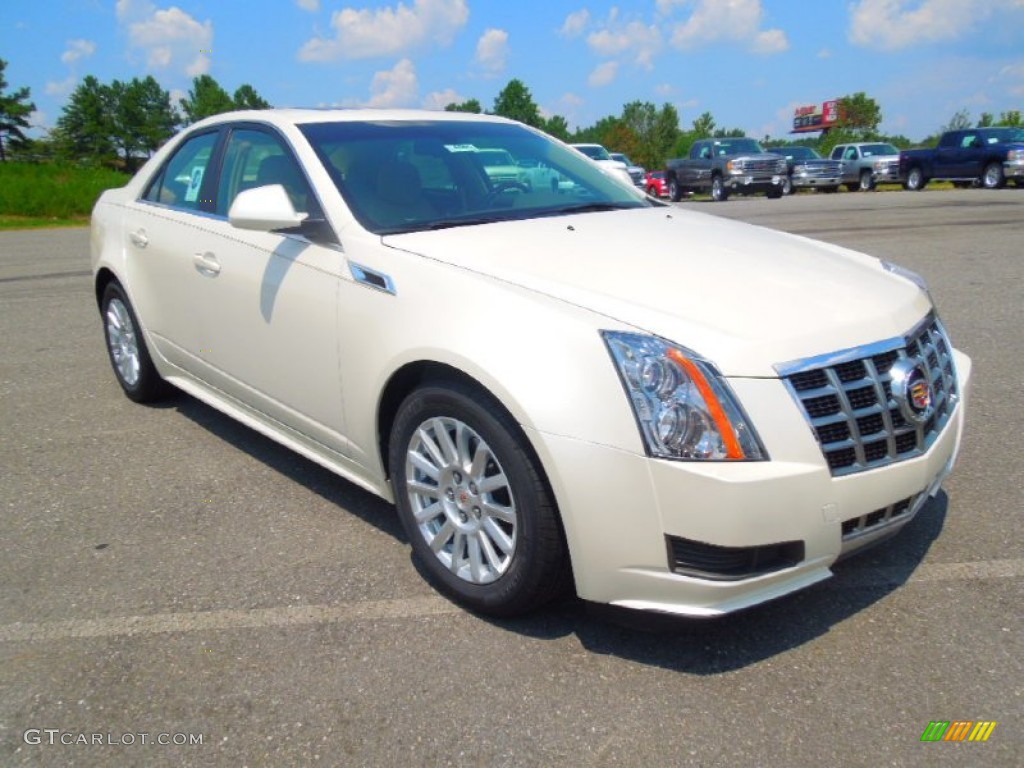 White Diamond Tricoat 2013 Cadillac CTS 3.0 Sedan Exterior Photo #68702566