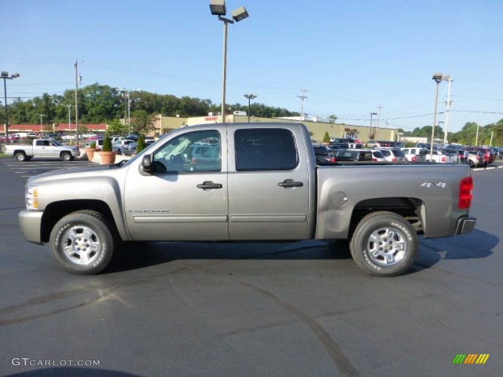 2009 Silverado 1500 LT Crew Cab 4x4 - Graystone Metallic / Ebony photo #6