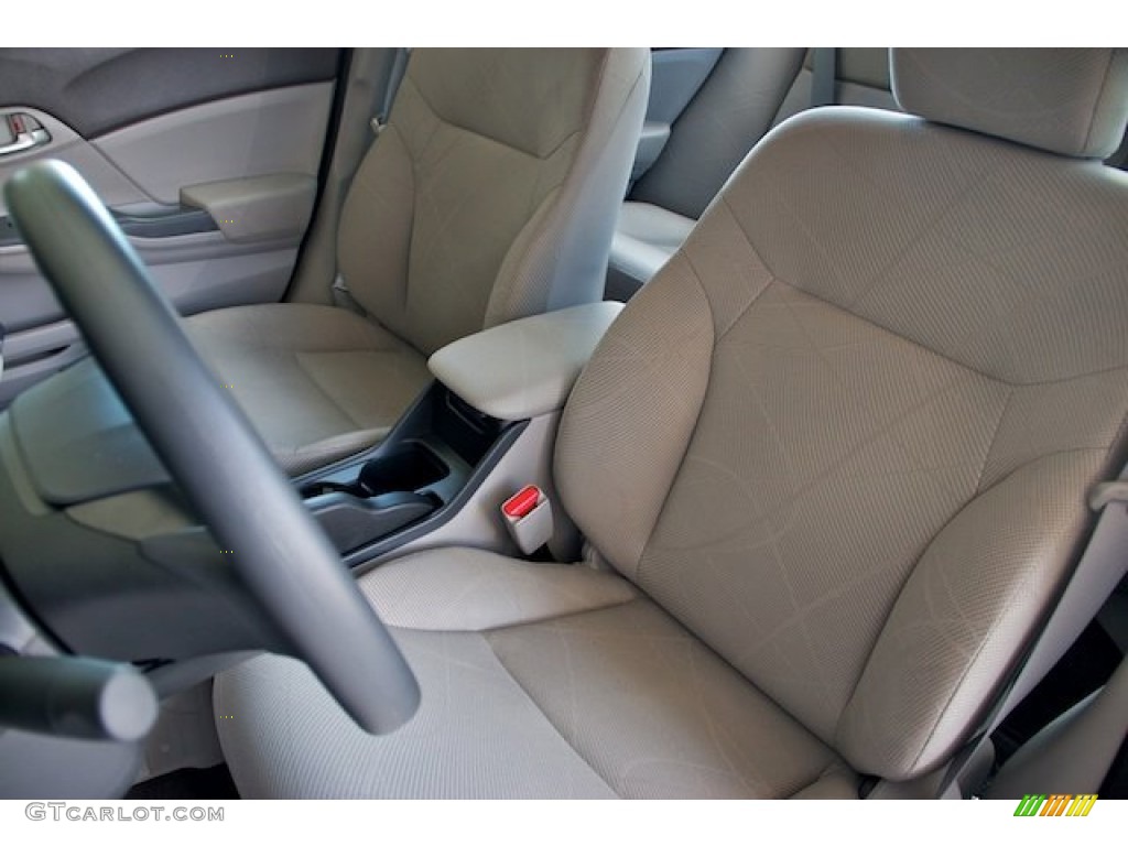 2012 Civic LX Sedan - Polished Metal Metallic / Gray photo #11