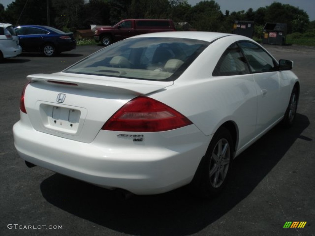 2003 Accord EX V6 Coupe - Taffeta White / Ivory photo #4