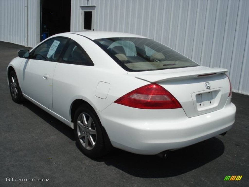 2003 Accord EX V6 Coupe - Taffeta White / Ivory photo #6