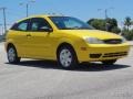 2007 Screaming Yellow Ford Focus ZX3 SES Coupe  photo #1