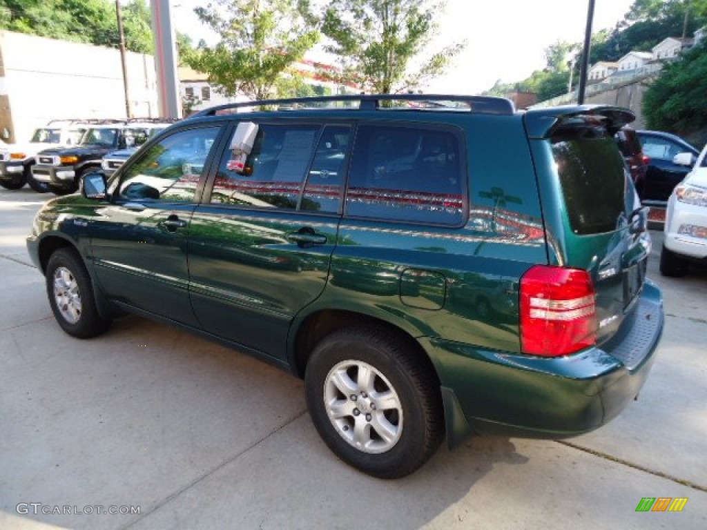 2002 Highlander Limited 4WD - Electric Green Mica / Ivory photo #2