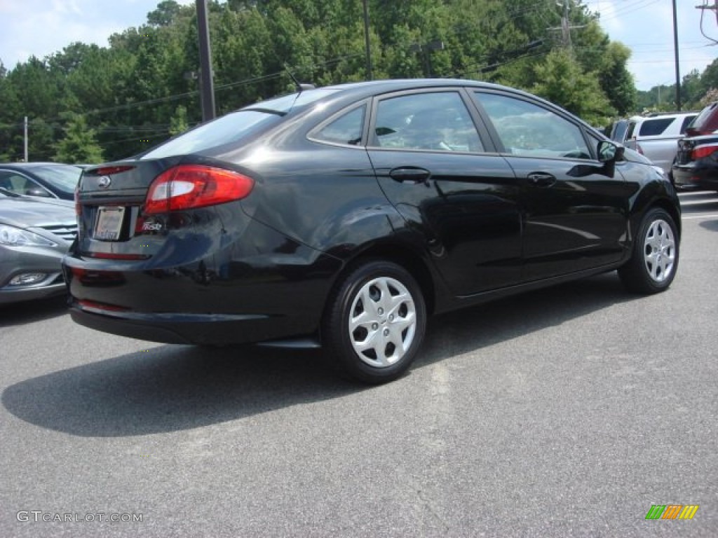 Tuxedo Black Metallic 2012 Ford Fiesta S Sedan Exterior Photo #68710081