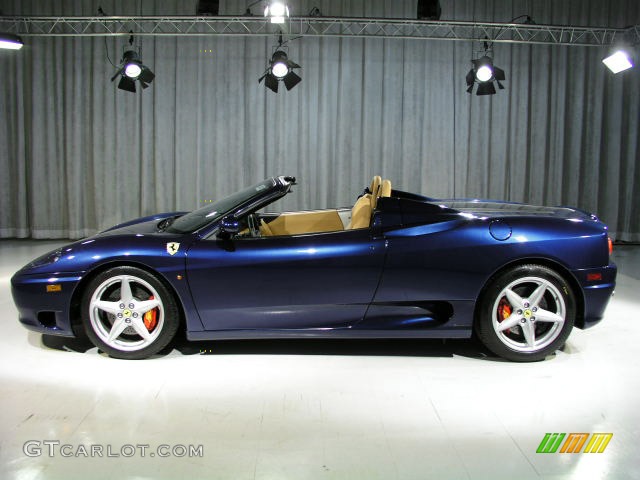 2005 Ferrari 360 Spider F1 2005 Ferrari 360 Spider F1, Tour de France Blue / Beige, Profile Photo #68712