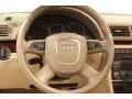 2008 Audi A4 Beige Interior Steering Wheel Photo