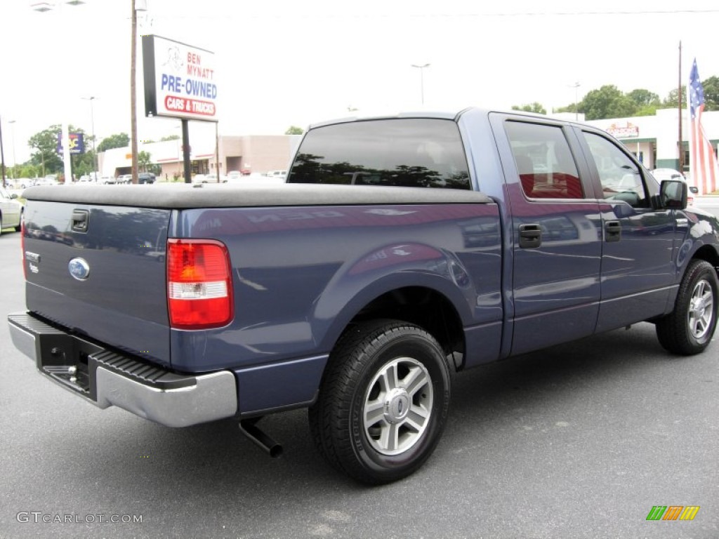 2006 F150 XLT SuperCrew - Medium Wedgewood Blue Metallic / Medium/Dark Flint photo #6