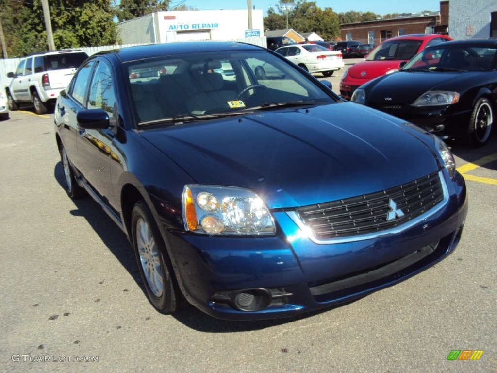 2009 Galant ES - Maizen Blue Pearl / Medium Gray photo #1