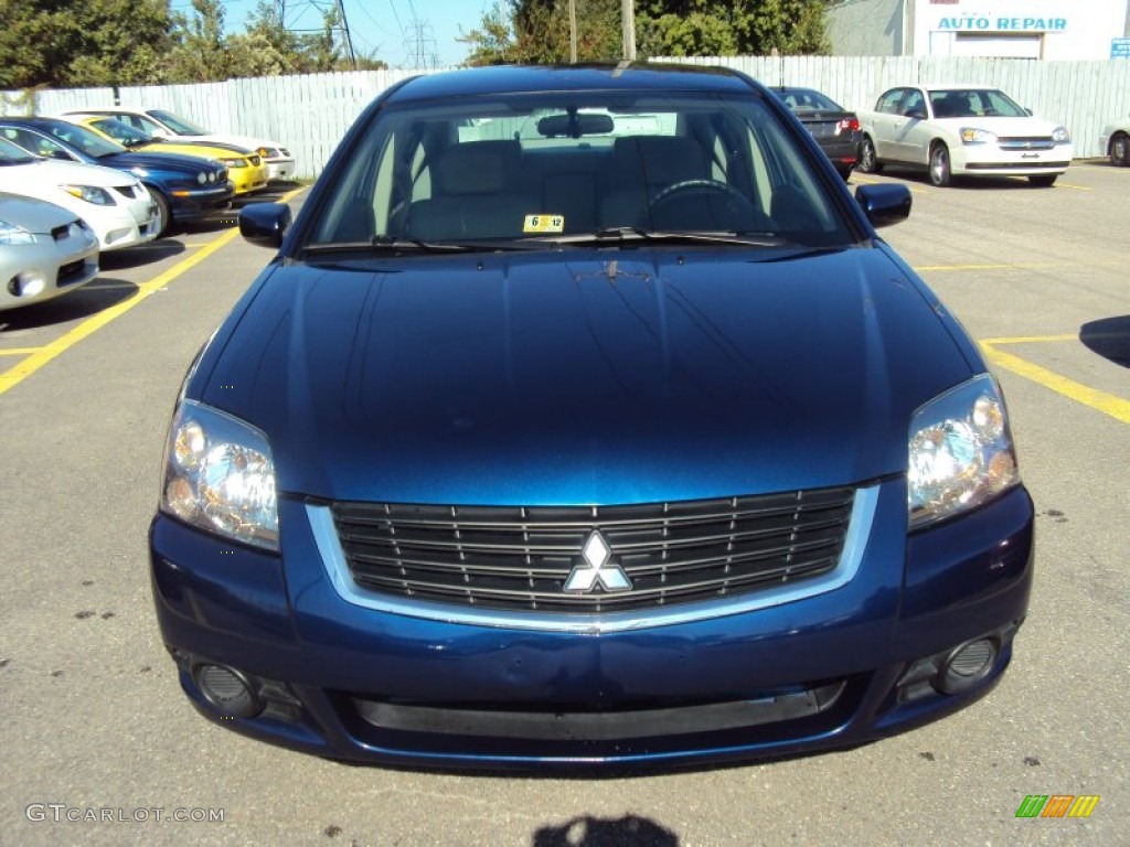 2009 Galant ES - Maizen Blue Pearl / Medium Gray photo #2