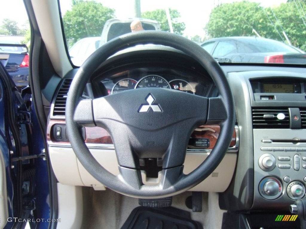 2009 Galant ES - Maizen Blue Pearl / Medium Gray photo #14