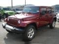 2013 Deep Cherry Red Crystal Pearl Jeep Wrangler Unlimited Sahara 4x4  photo #4