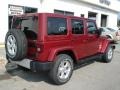 2013 Deep Cherry Red Crystal Pearl Jeep Wrangler Unlimited Sahara 4x4  photo #8