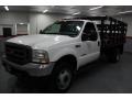 Oxford White - F450 Super Duty Regular Cab 4x4 Stake Truck Photo No. 7
