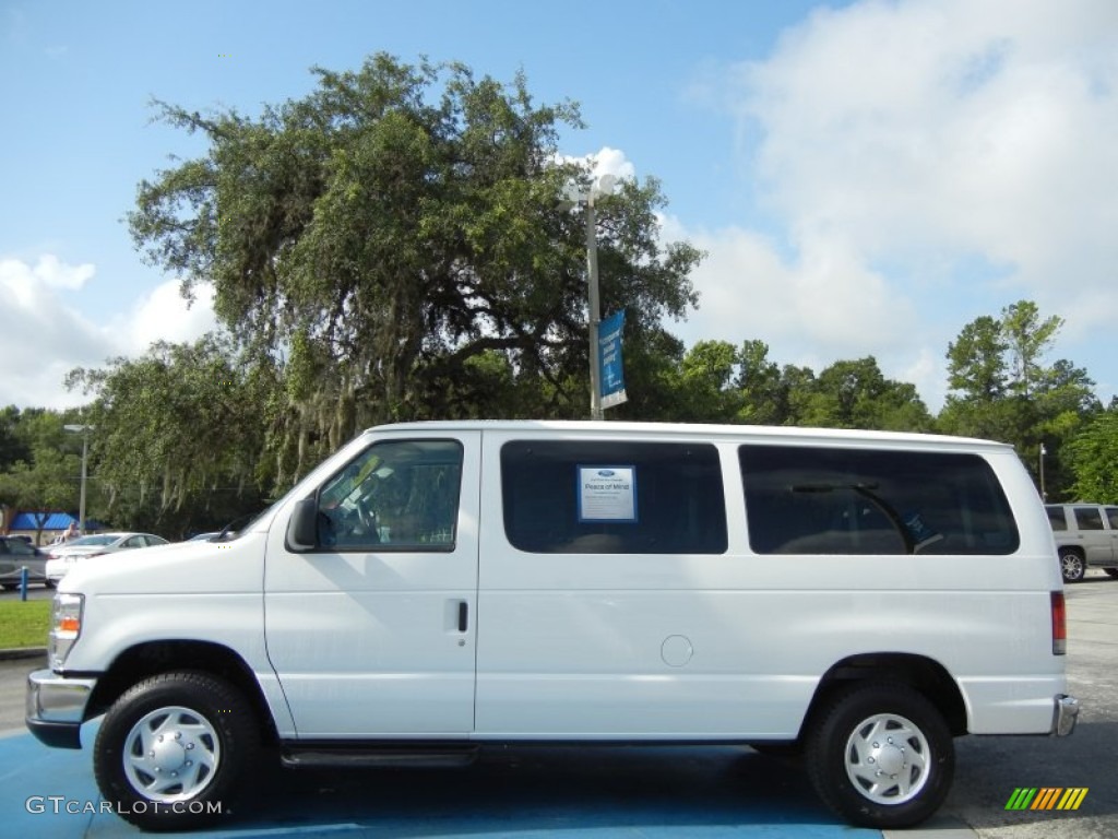 Oxford White 2012 Ford E Series Van E350 XLT Passenger Exterior Photo #68713444