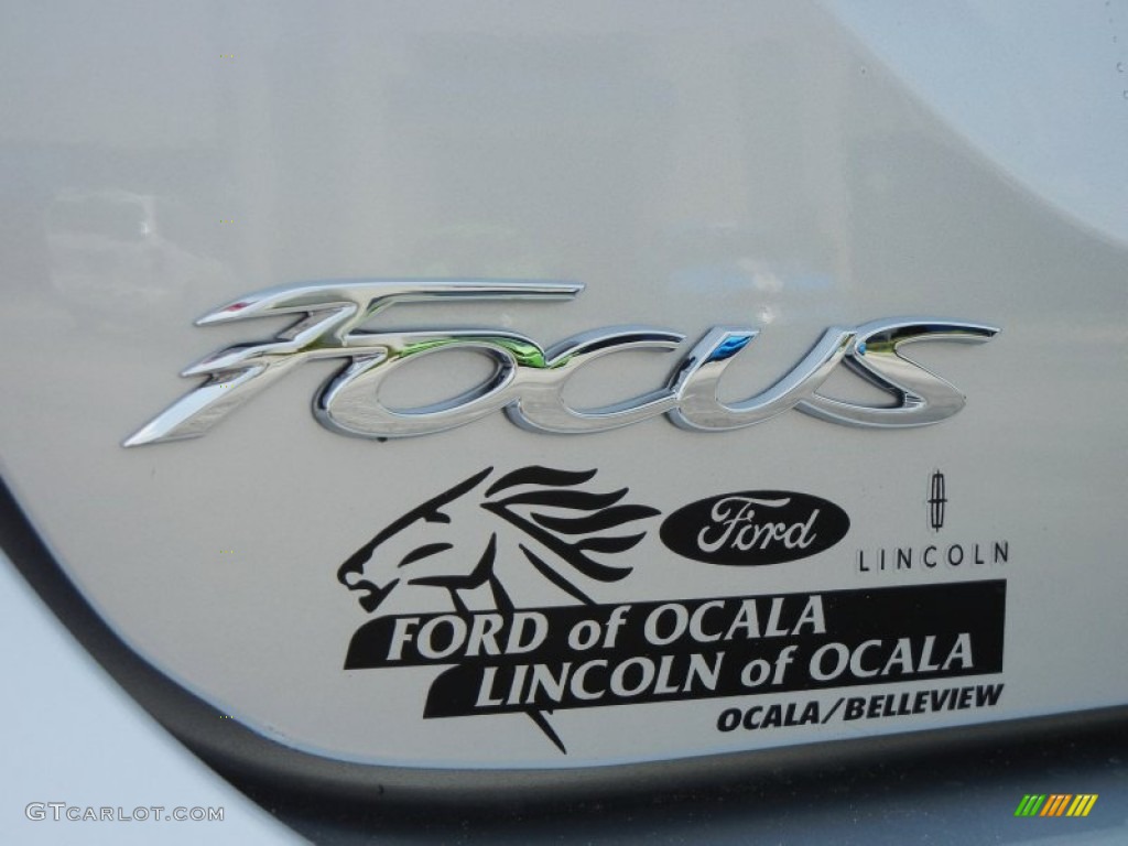 2012 Focus SEL Sedan - Ingot Silver Metallic / Charcoal Black Leather photo #4