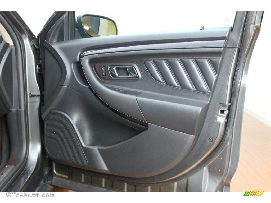 2011 Ford Taurus Limited Charcoal Black Door Panel Photo #68715433