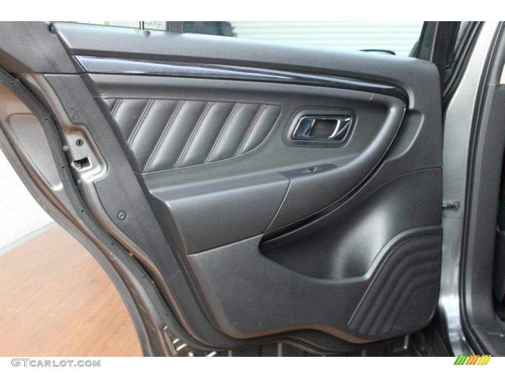 2011 Ford Taurus Limited Charcoal Black Door Panel Photo #68715442