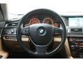 Saddle/Black Nappa Leather Steering Wheel Photo for 2009 BMW 7 Series #68715817