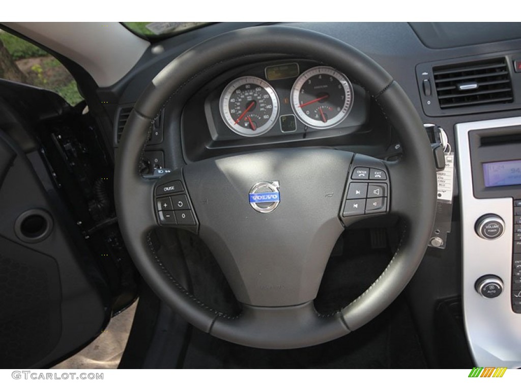 2013 Volvo C70 T5 Calcite/Off Black Steering Wheel Photo #68715943