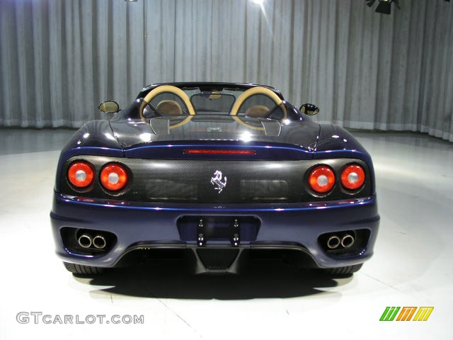 2005 Ferrari 360 Spider F1, Tour de France Blue / Beige, Rear 2005 Ferrari 360 Spider F1 Parts