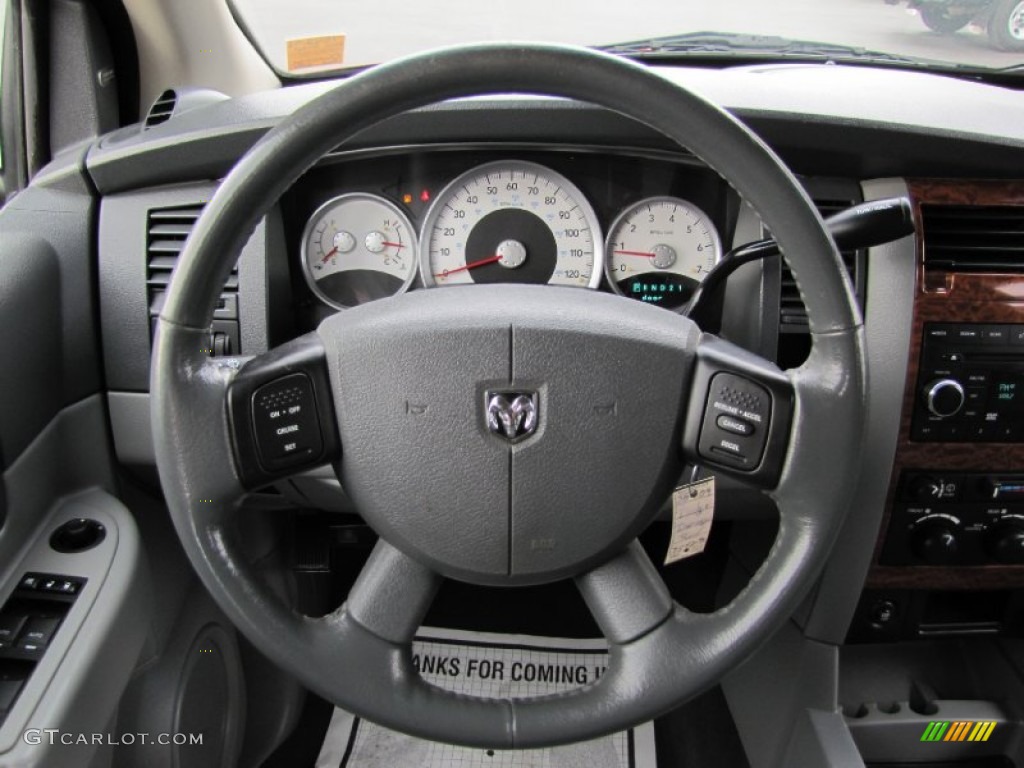 2009 Dodge Durango SLT 4x4 Dark Slate Gray/Light Slate Gray Steering Wheel Photo #68717671