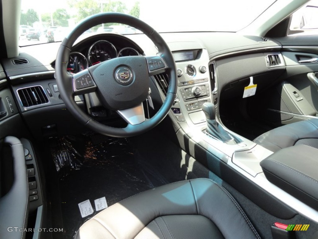 Ebony Interior 2013 Cadillac CTS 3.0 Sedan Photo #68717776