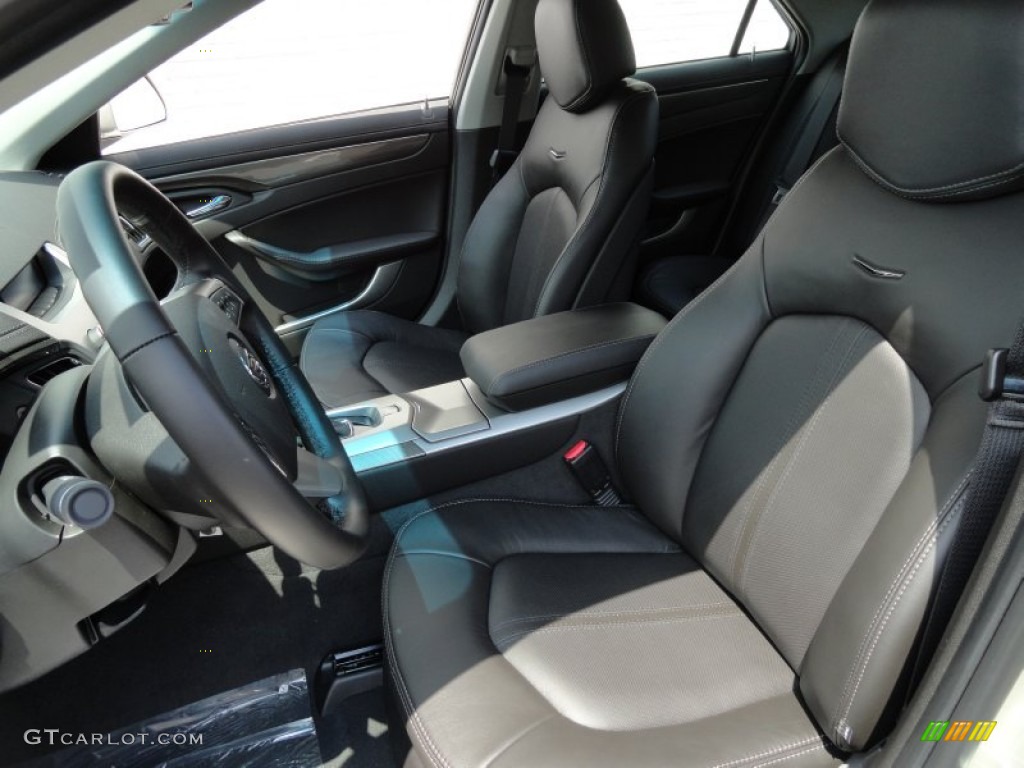 Ebony Interior 2013 Cadillac CTS 3.0 Sedan Photo #68717788