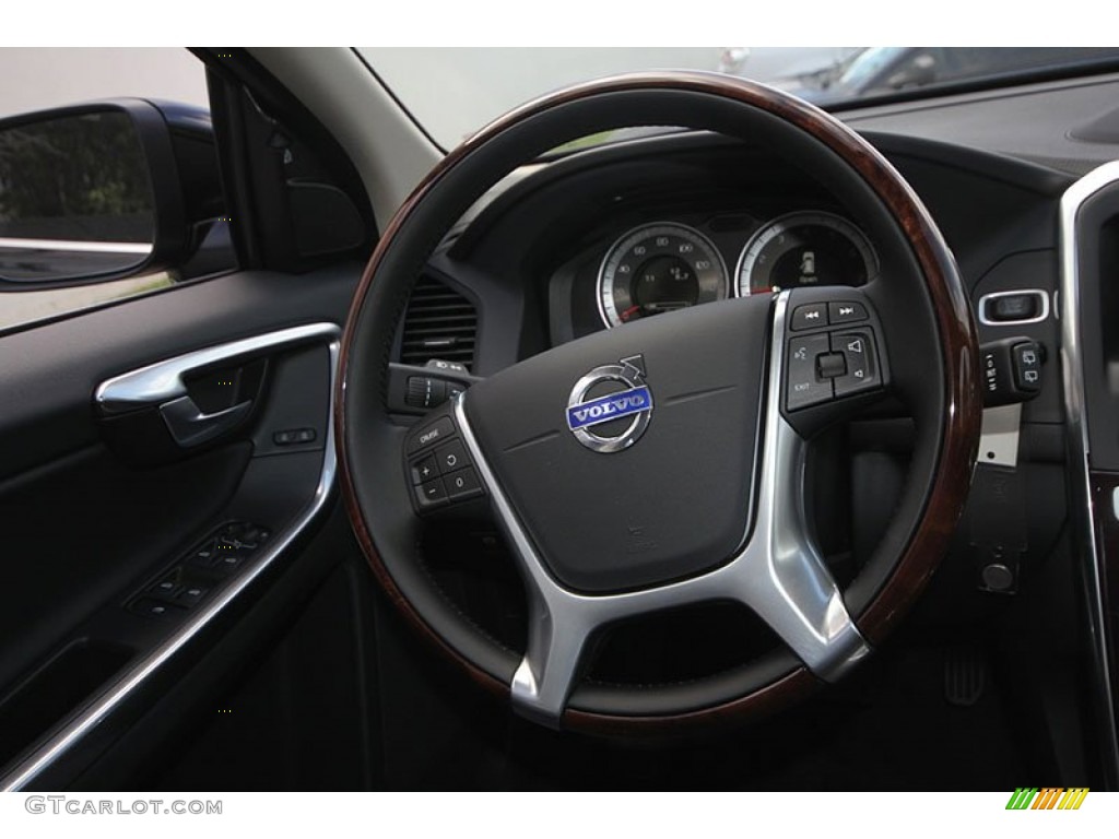 2013 Volvo XC60 3.2 Off Black Steering Wheel Photo #68717956