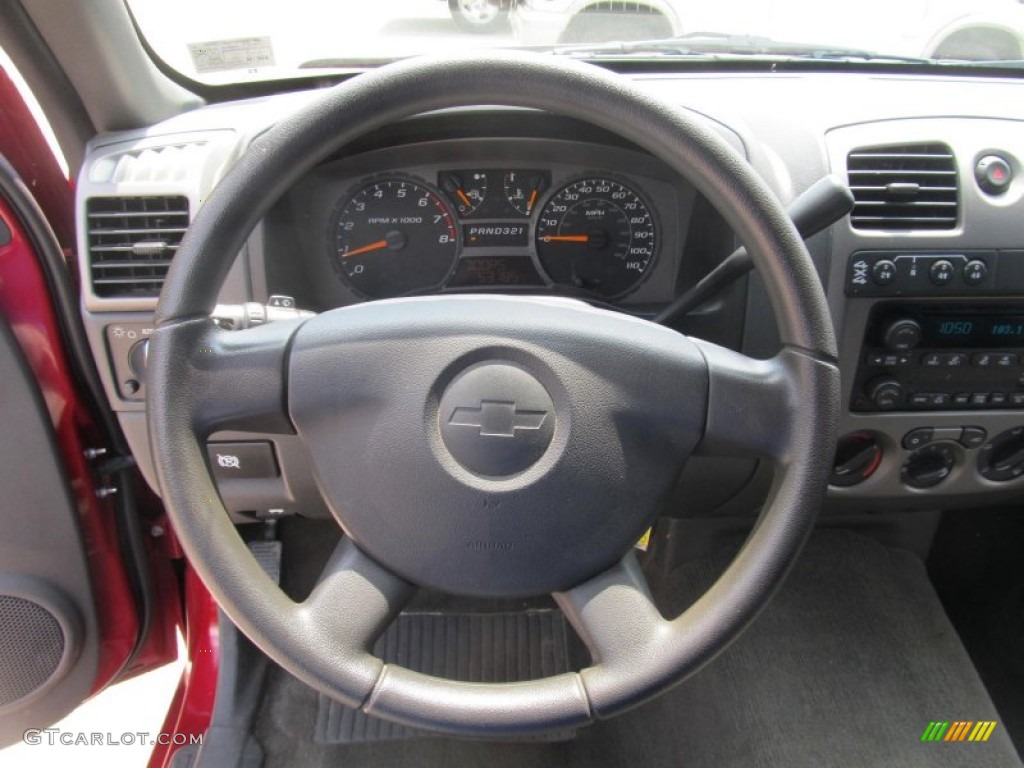 2004 Chevrolet Colorado LS Extended Cab 4x4 Medium Dark Pewter Steering Wheel Photo #68718307