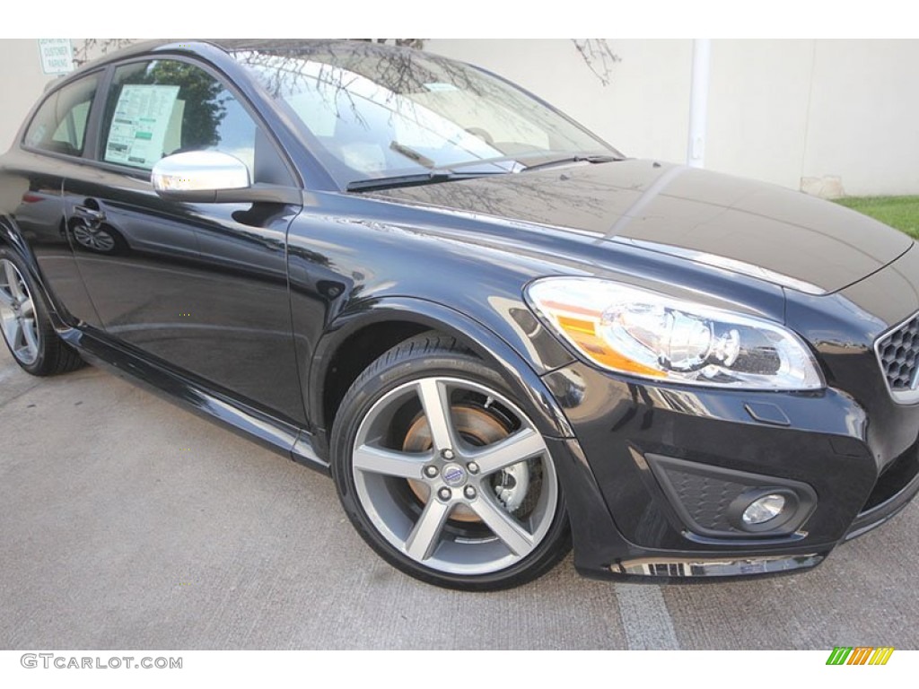 2013 C30 T5 R-Design - Black Sapphire Metallic / R-Design Off Black/Calcite photo #18