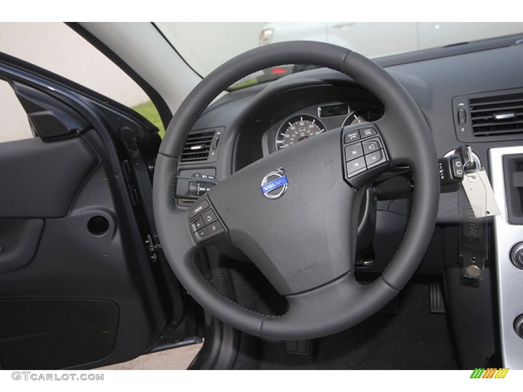 2013 Volvo C30 T5 Off Black/Blonde Steering Wheel Photo #68719333