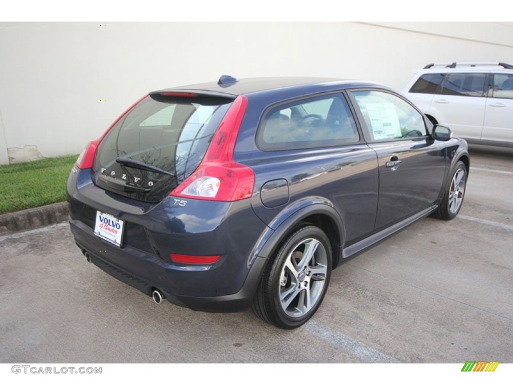 2013 C30 T5 - Caspian Blue Metallic / Off Black/Blonde photo #3