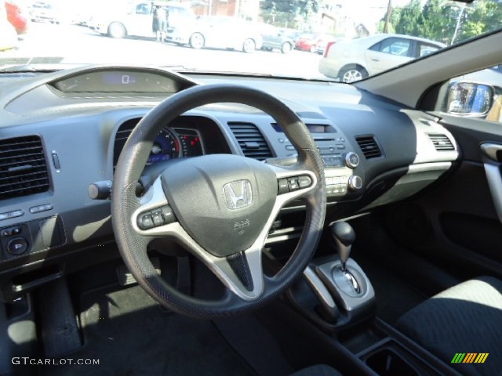2010 Civic EX Coupe - Crystal Black Pearl / Black photo #6