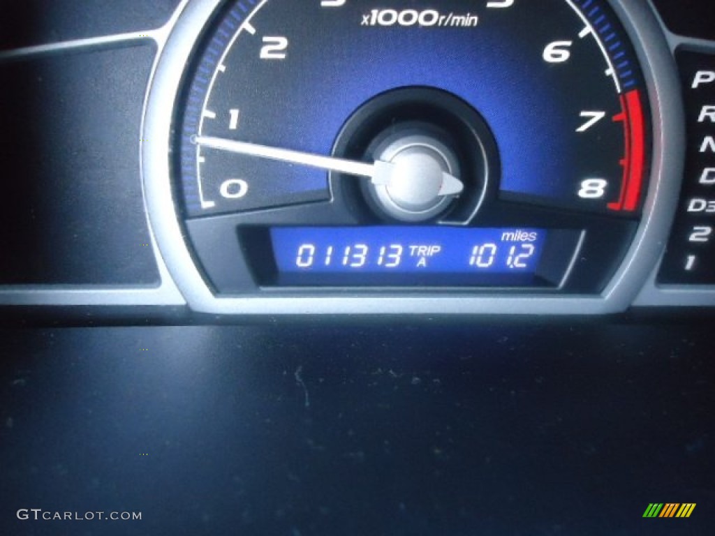 2010 Civic EX Coupe - Crystal Black Pearl / Black photo #9